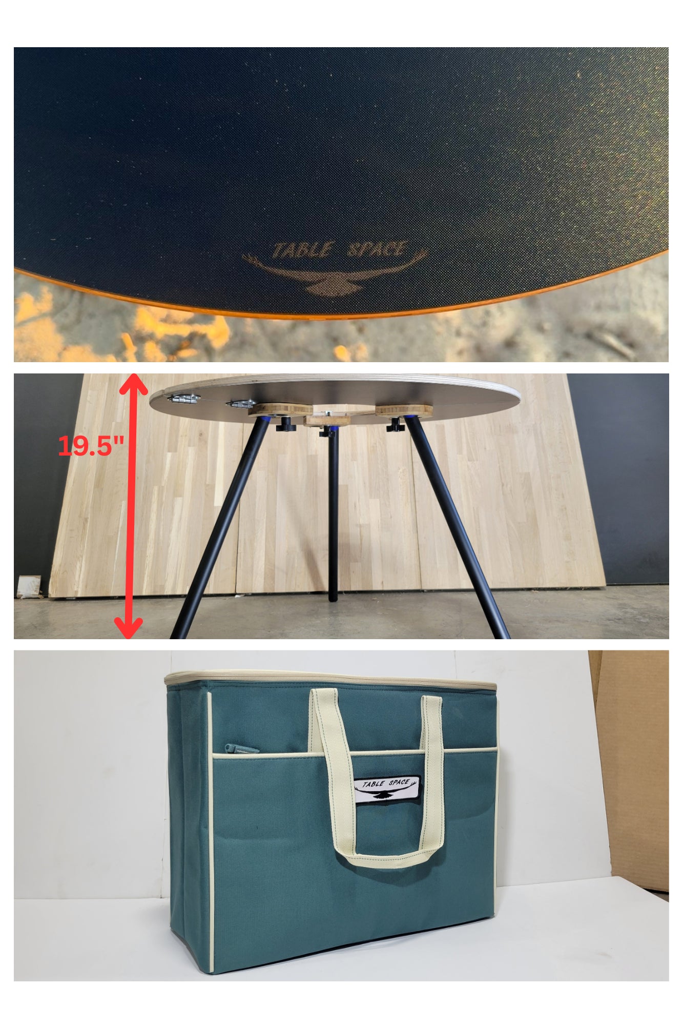 Pi-Fold Compact Table