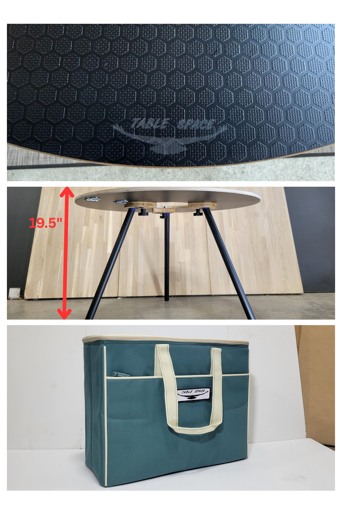 Pi-Fold Compact Table