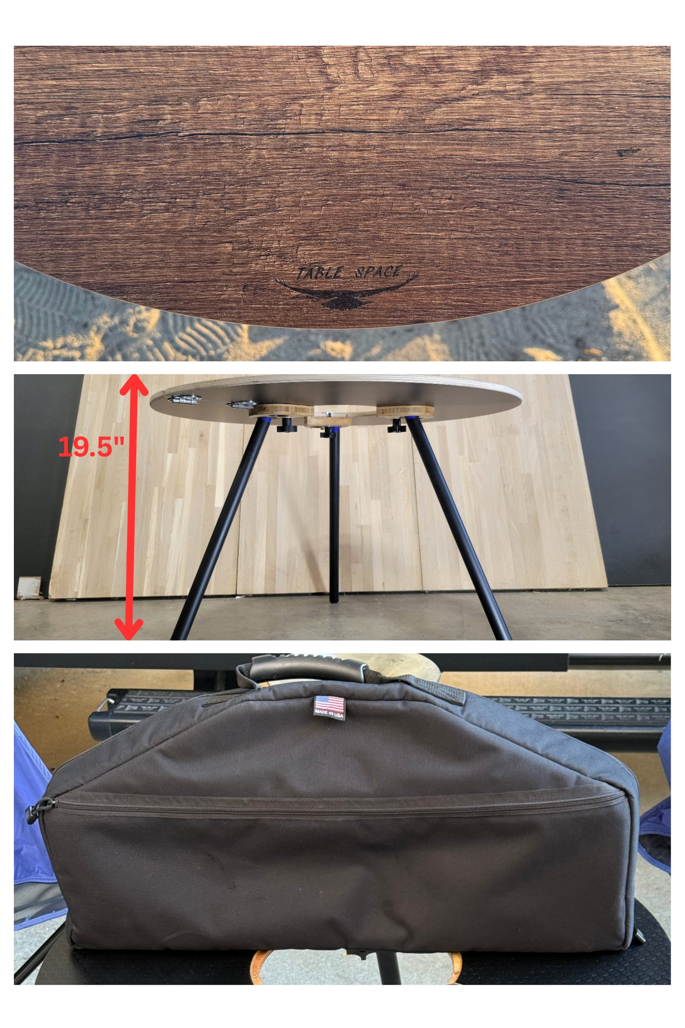 Pi-Fold Compact Table
