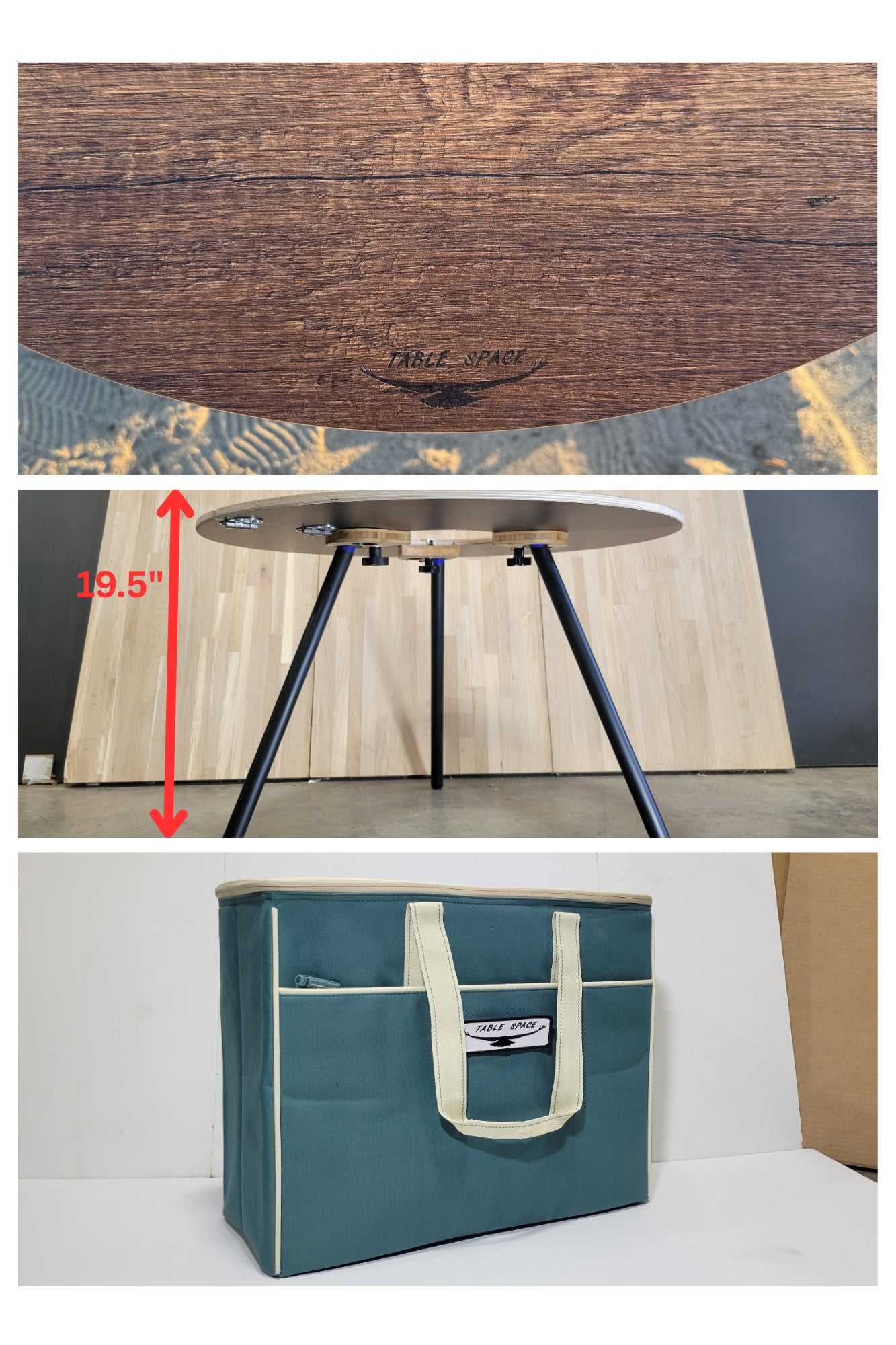 Pi-Fold Compact Table